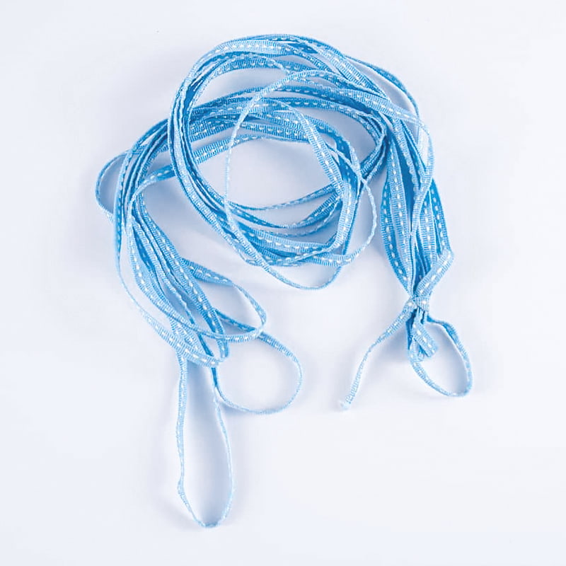 0,5 cm polyesterová tečkovaná květinová páska