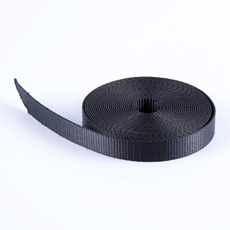 2,0 cm pevný prodyšný jednobarevný polyesterový popruh